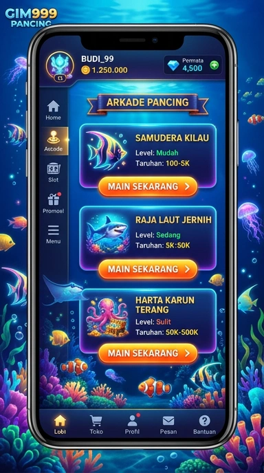 Galeri pratinjau visual gim999 build APK resmi terbaru